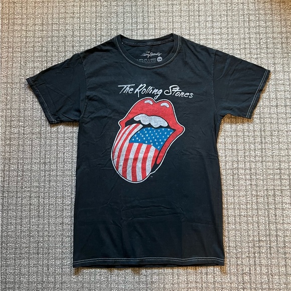 Urban Outfitters The Rolling Stones American Flag Lips Tee 💋🇺🇸 - Picture 1 of 6